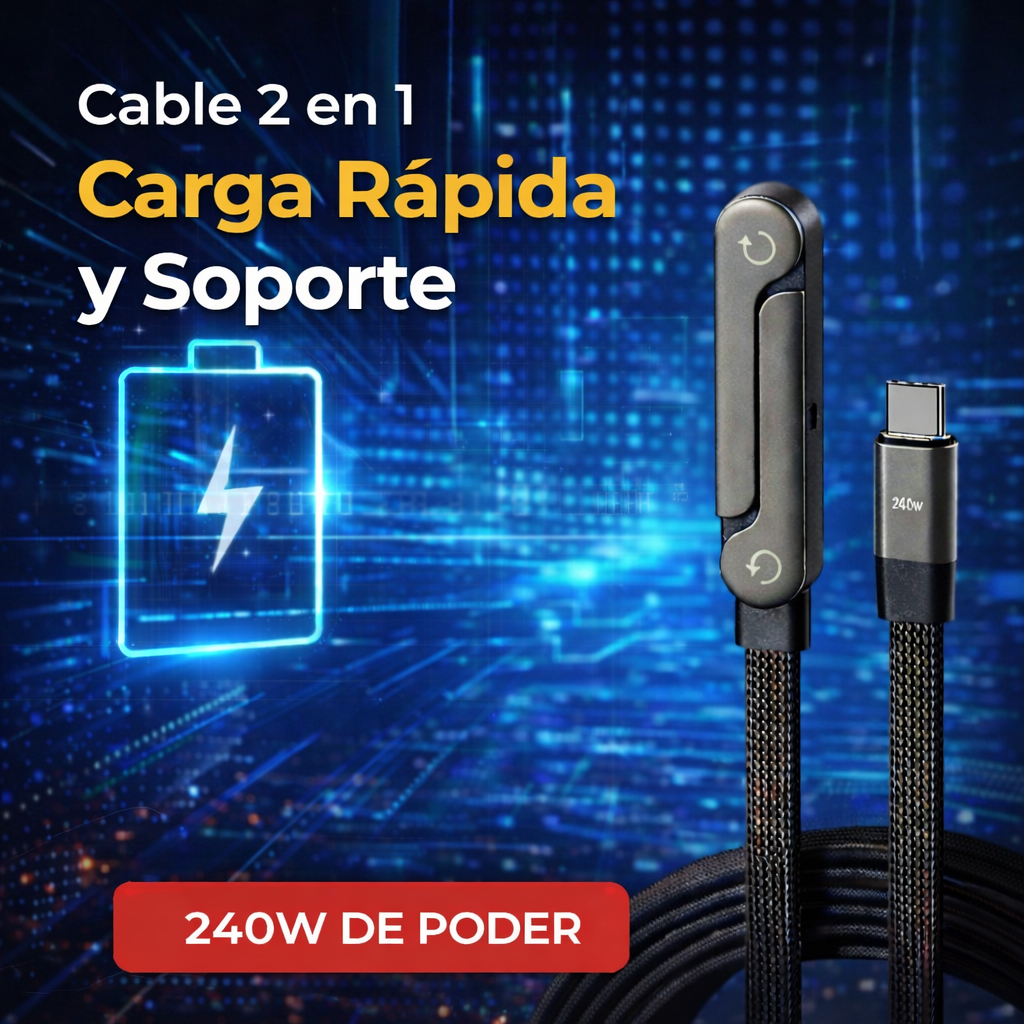 ✨ PowerLink 2X Pro – Carga rápida + Soporte inteligente 🤩🔋